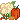 A very small icon of a cauliflower, bell pepper, and tomatoes.